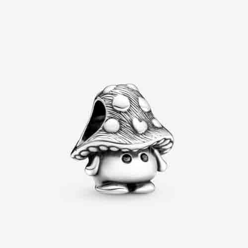 Cute Mushroom Charm Hallmarked S925 Sterling Silver